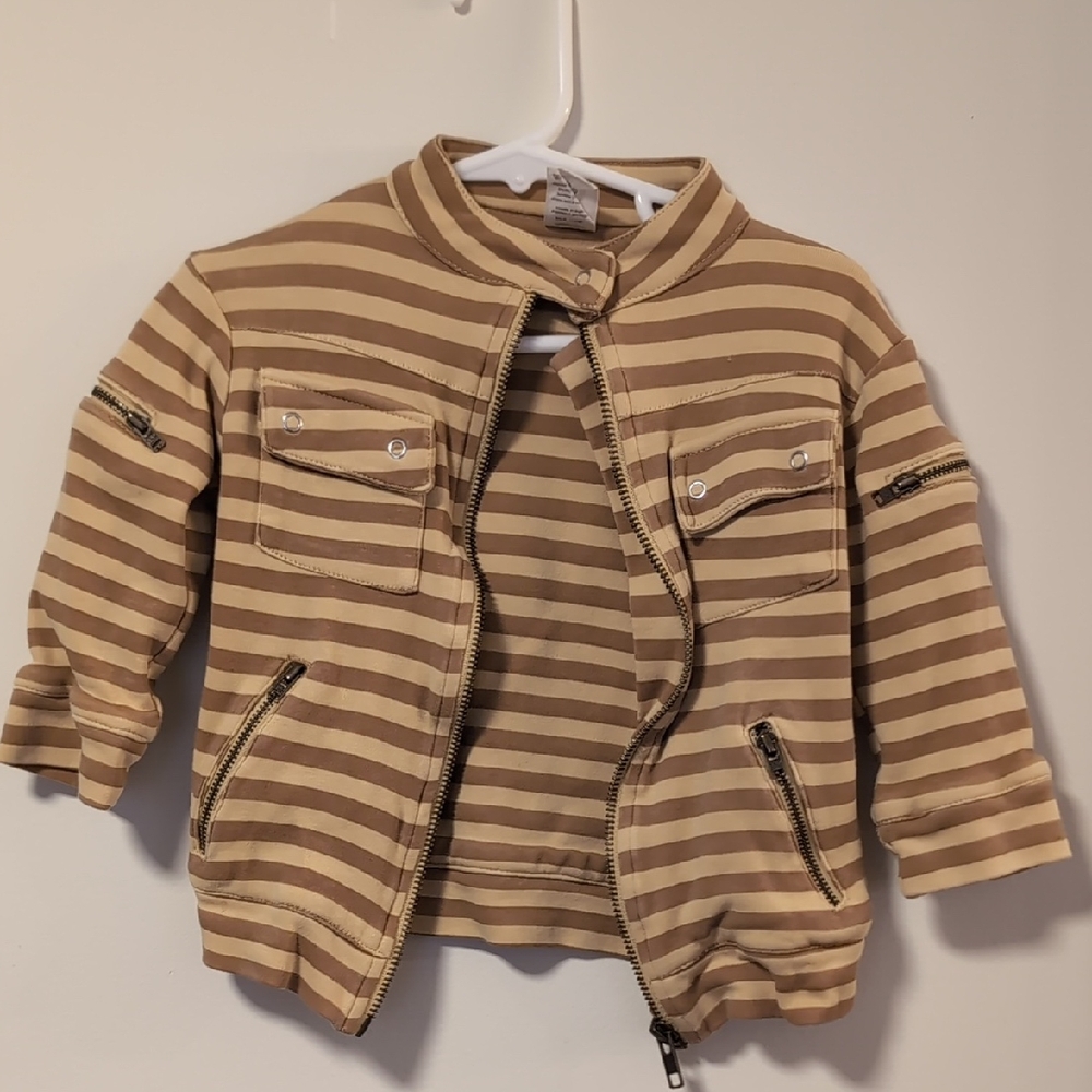 Kate Quinn Motorcycle Jacket Striped